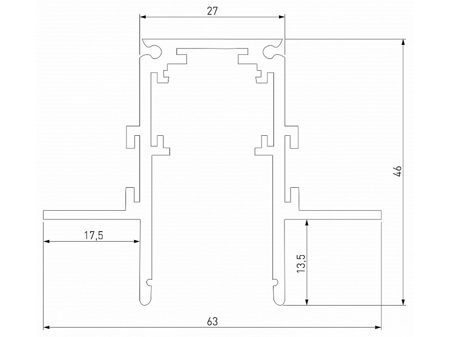 Трек встраиваемый Elektrostandard Slim Magnetic a067497