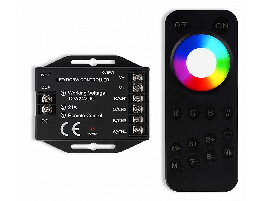 Контроллер-регулятор цвета RGBW с пультом ДУ Ambrella Light ILLUMINATION GS11461