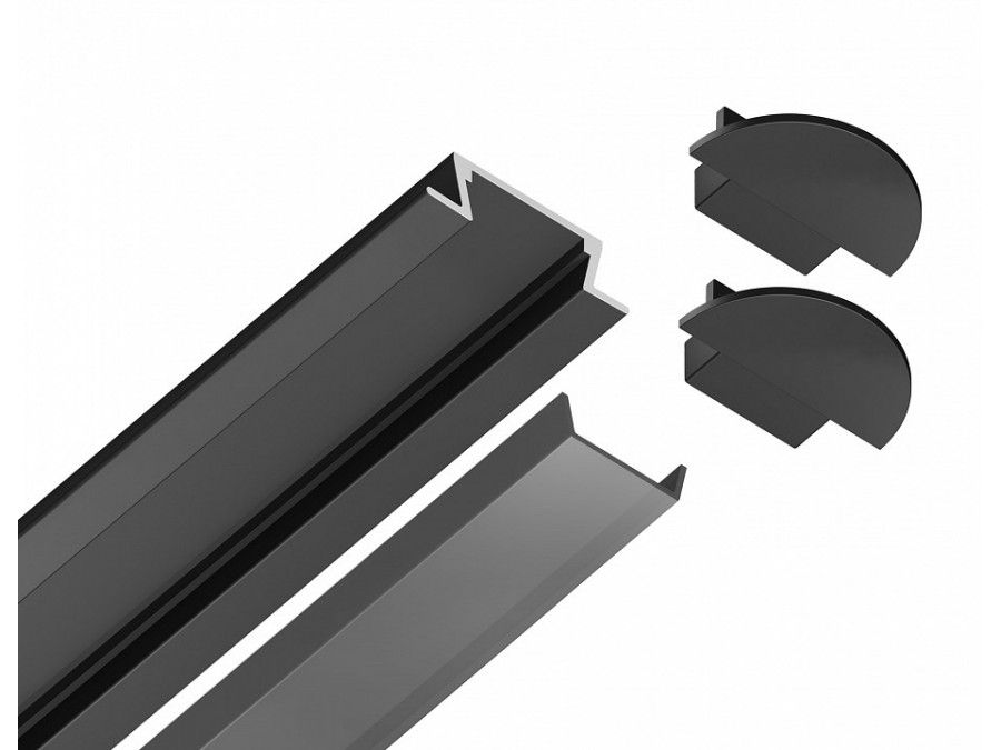 Профиль встраиваемый Ambrella Light GP GP1001BK/BK