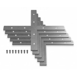 Соединитель угловой X-образный накладной Ambrella Light Profile System GP GP8057