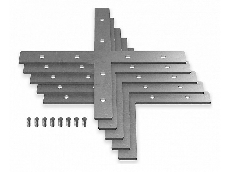 Соединитель угловой X-образный накладной Ambrella Light Profile System GP GP8057