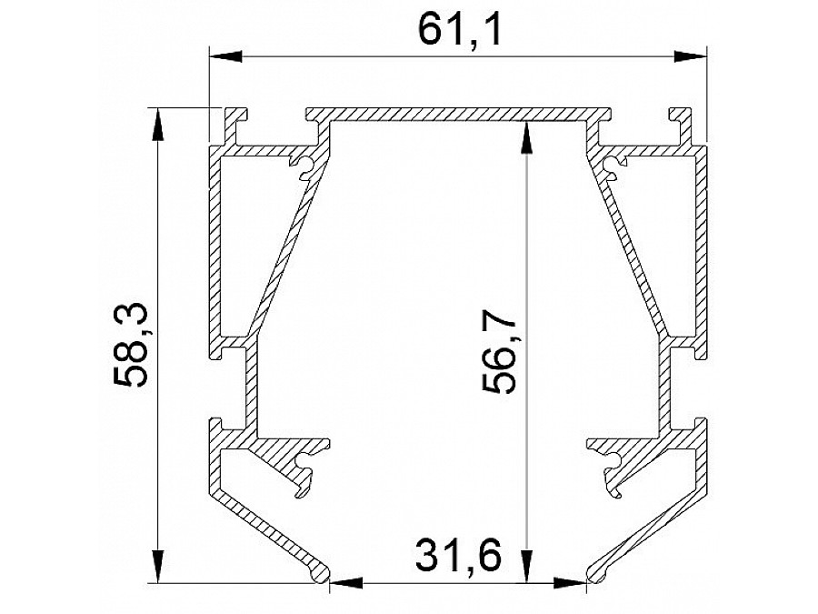 Профиль-держатель Lightstar Teta 505420