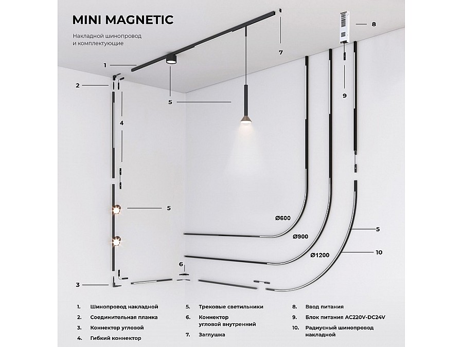 Крепление для трека Elektrostandard Mini Magnetic a065636