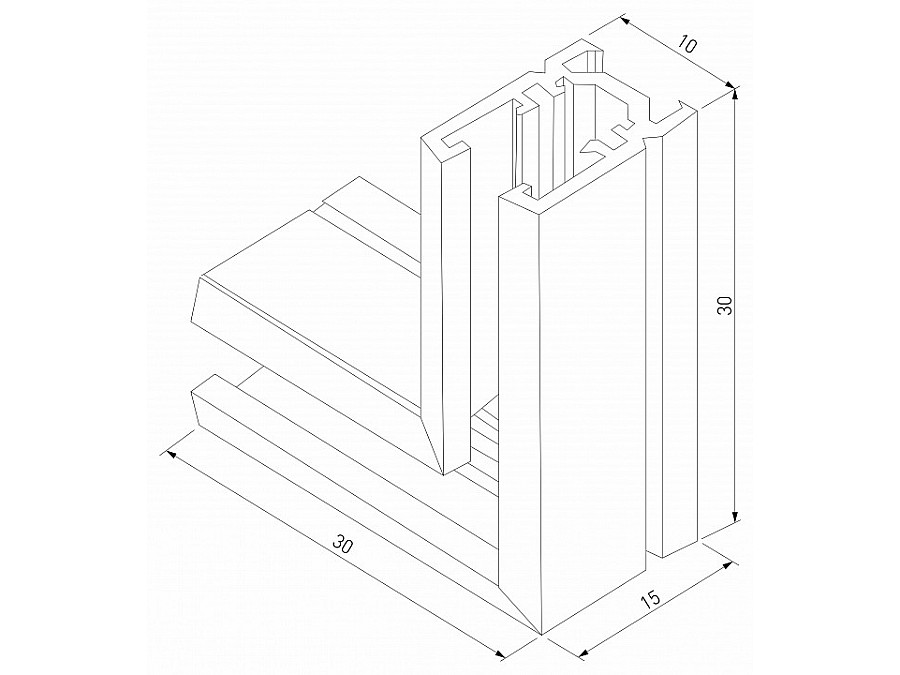 Соединитель угловой L-образный для треков накладных Elektrostandard Mini Magnetic a065639