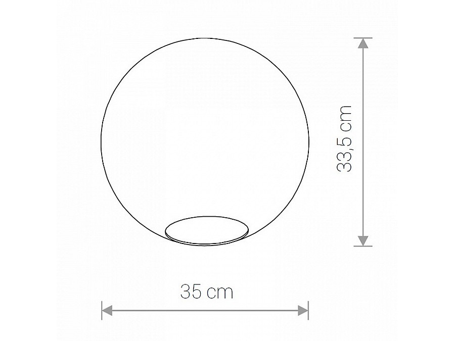 Плафон стеклянный Nowodvorski Cameleon Sphere XL TR 8527