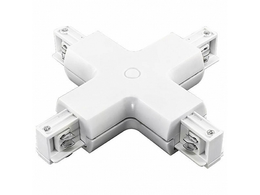 Соединитель с токопроводом X-образный для треков Lightstar Barra 504146