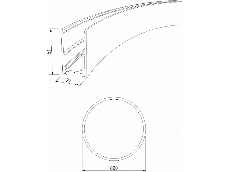 Трек накладной Elektrostandard Slim Magnetic a066497