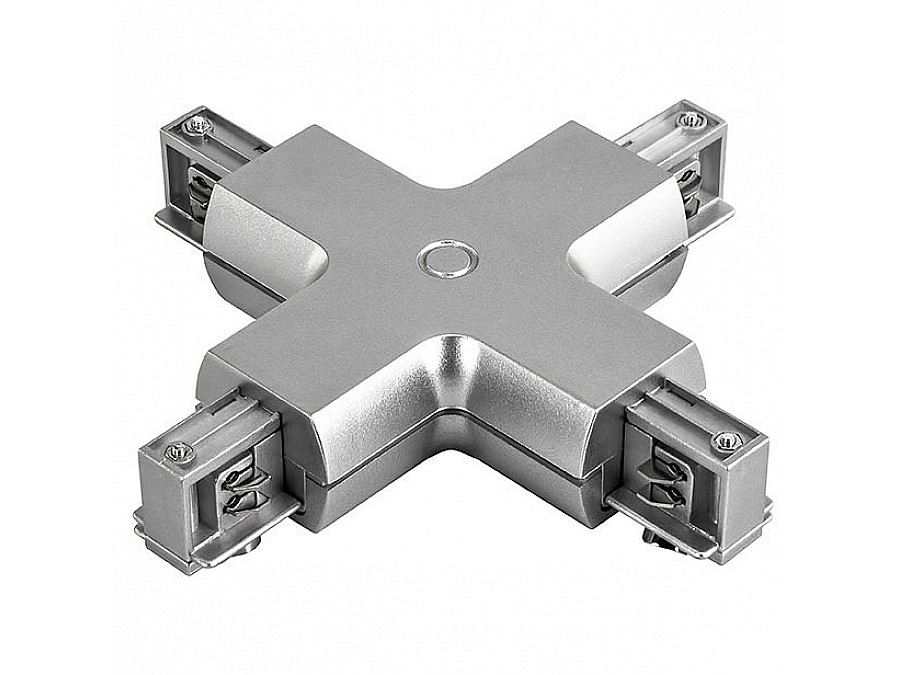 Соединитель с токопроводом X-образный для треков Lightstar Barra 504149