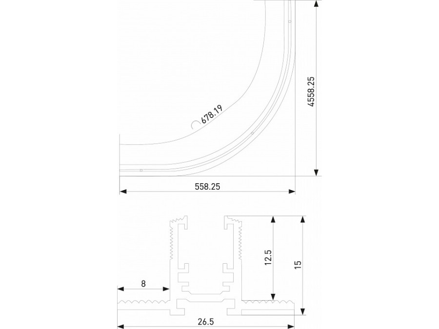 Трек встраиваемый Elektrostandard Mini Magnetic a067999