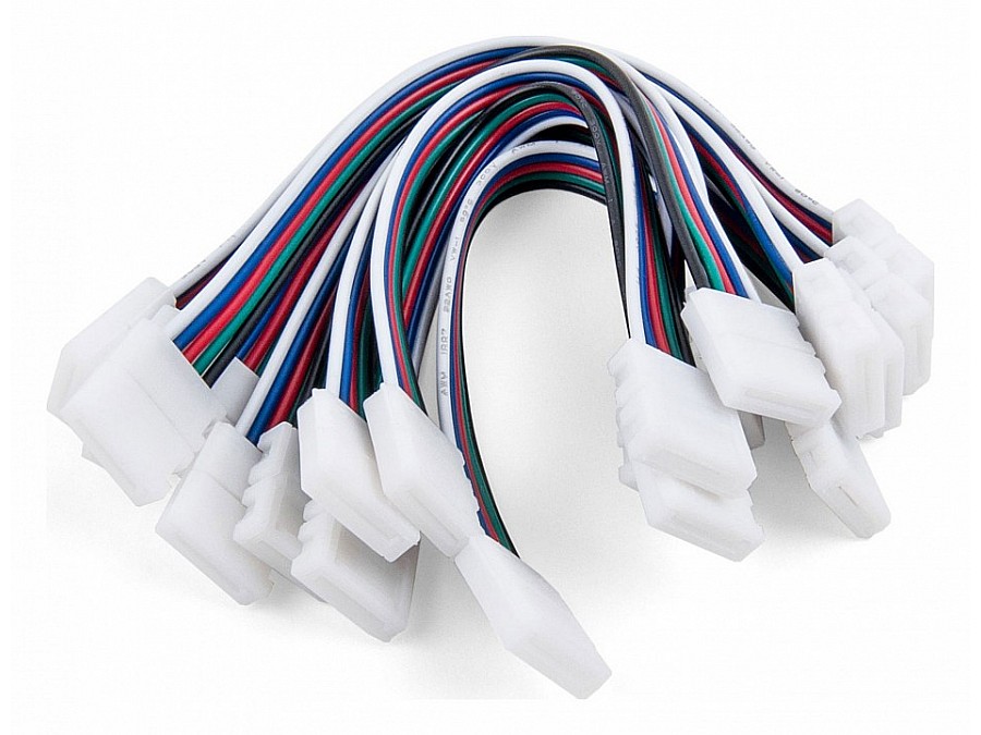 Соединитель лент гибкий Elektrostandard для светодиодных лент 12/24V Коннектор для лент 5050+5050 24V 60Led 14,4W IP20 RGBW, 5050 24V 60Led 14,4W IP20 RGBW гибкий двусторонний (10pkt)