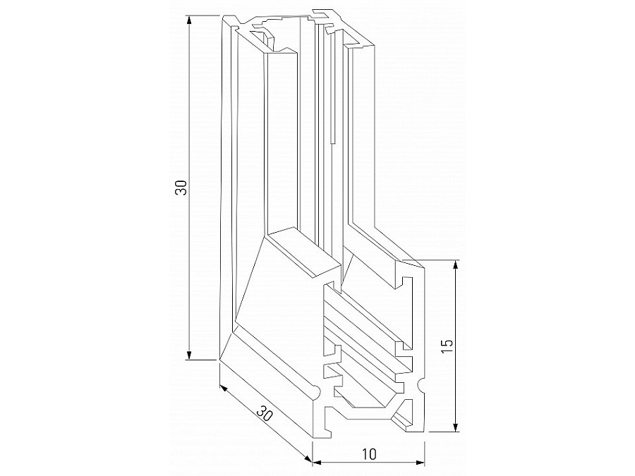 Соединитель угловой внутренний для треков накладных Elektrostandard Mini Magnetic a065640