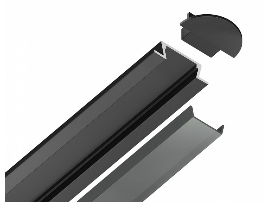 Профиль встраиваемый Ambrella Light GP GP1001BK/BK