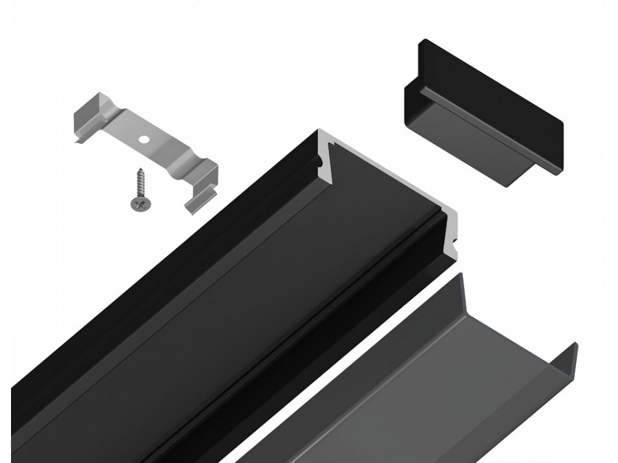 Профиль накладной Ambrella Light GP GP1700BK/BK