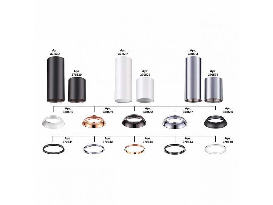 Рамка на 1 светильник Novotech Unite 370541