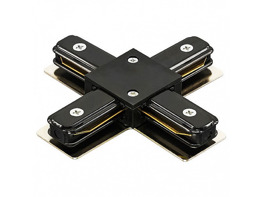 Соединитель с токопроводом X-образный для треков Lightstar Barra 502147