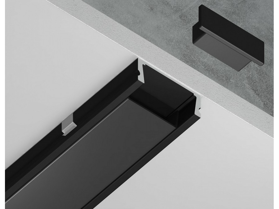 Профиль накладной Ambrella Light GP GP1700BK/BK