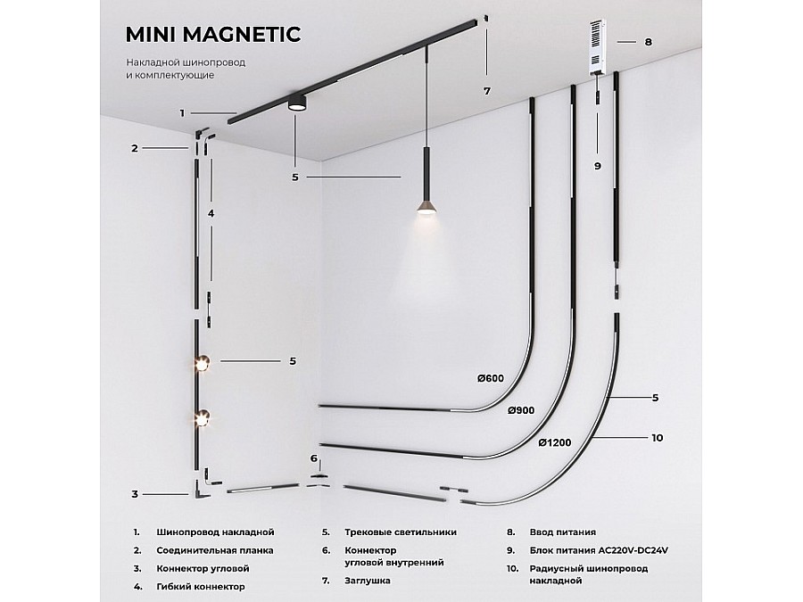 Крепление для трека Elektrostandard Mini Magnetic a065635