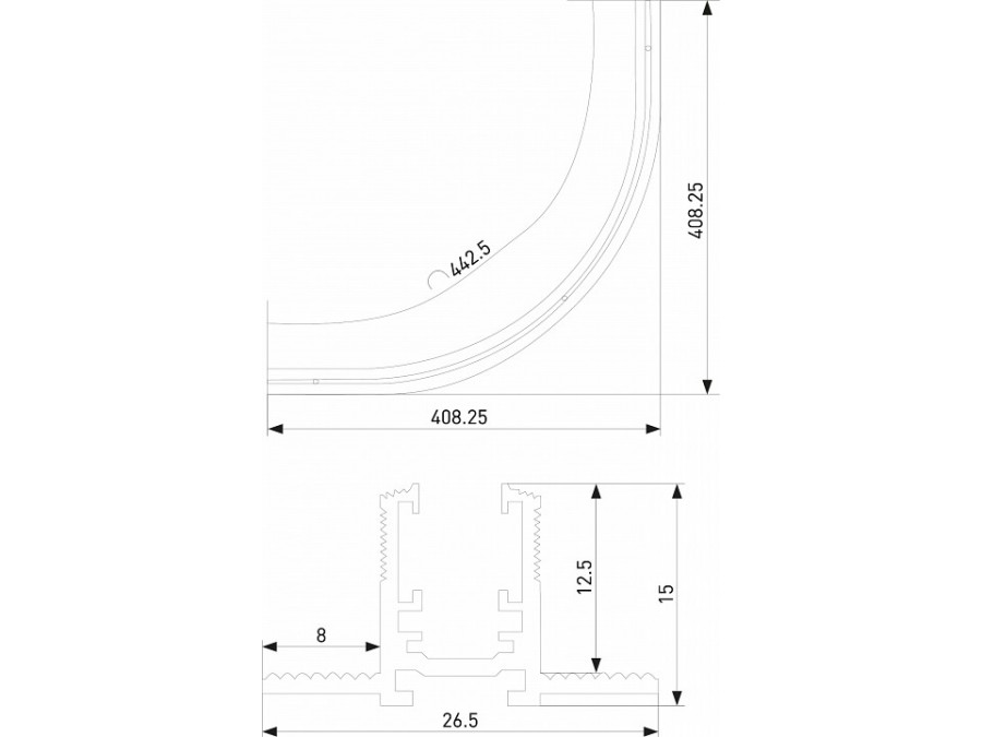 Трек встраиваемый Elektrostandard Mini Magnetic a067998