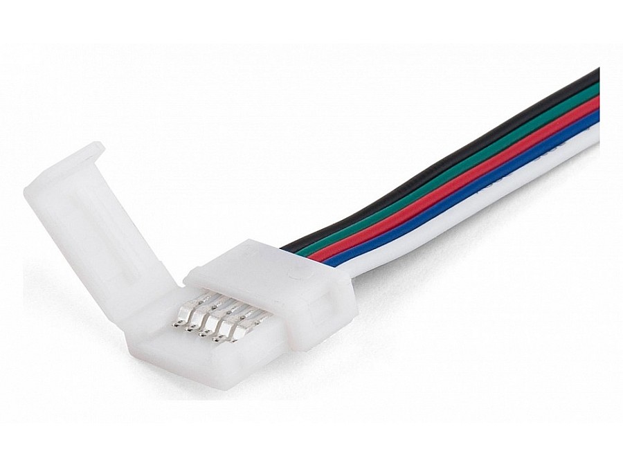 Соединитель лент гибкий Elektrostandard для светодиодных лент 12/24V Коннектор для лент 5050+5050 24V 60Led 14,4W IP20 RGBW, 5050 24V 60Led 14,4W IP20 RGBW гибкий односторонний (10pkt)