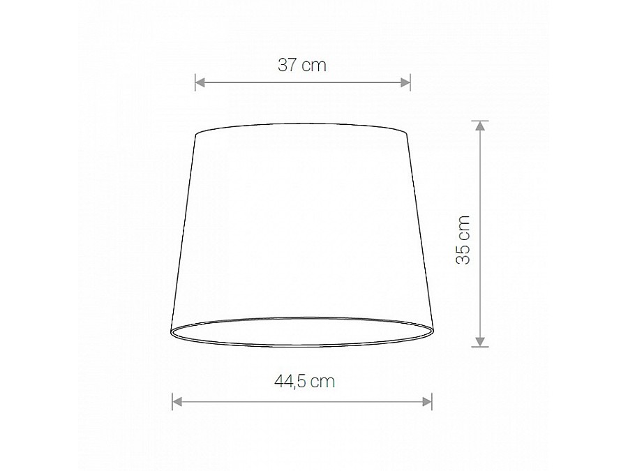 Плафон текстильный Nowodvorski Cameleon Cone M WH 8413