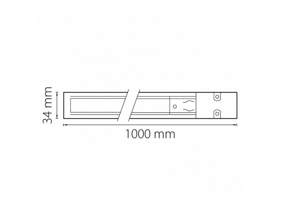 Трек накладной Lightstar Barra 504015