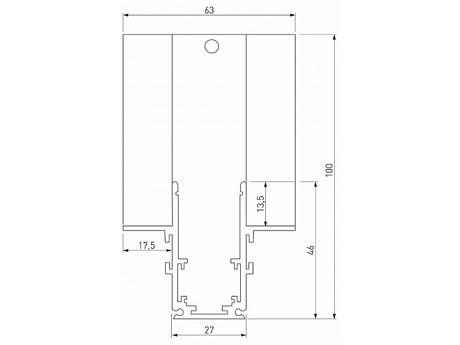 Соединитель угловой внутренний для треков встраиваемых Elektrostandard Slim Magnetic a067499