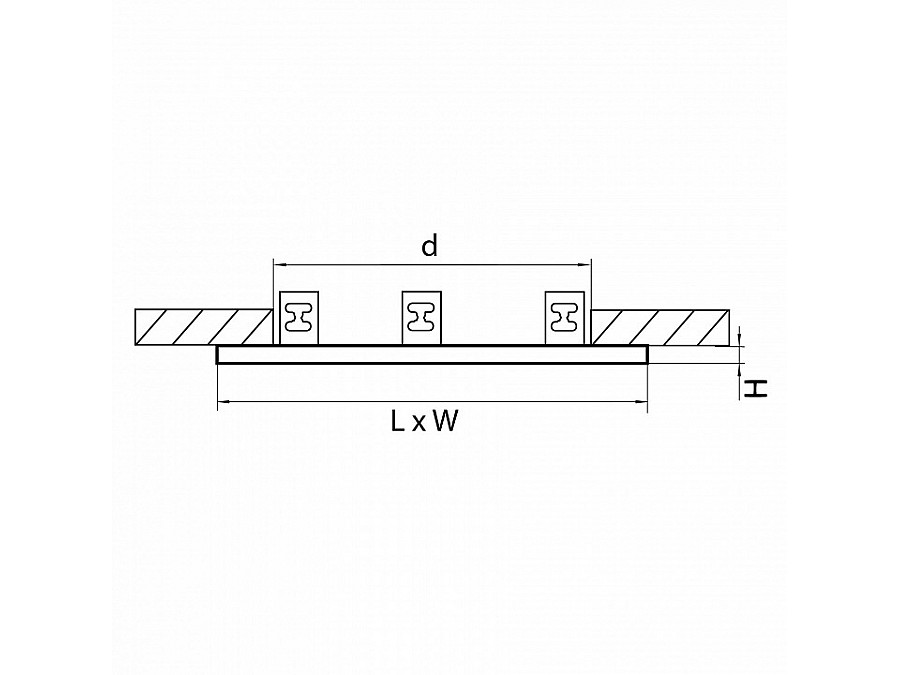 Рамка на 3 светильника Lightstar Intero 16 217536