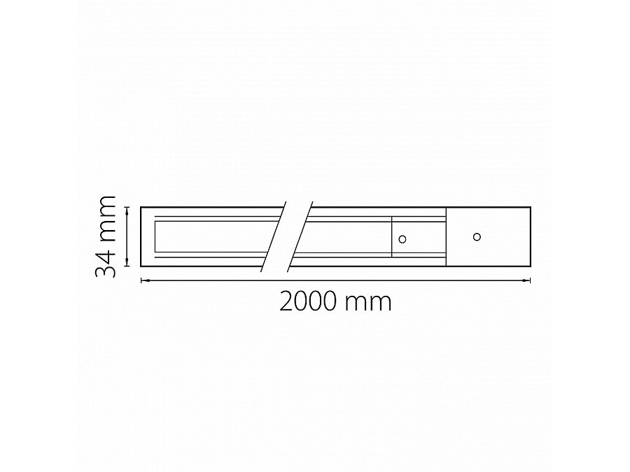 Трек накладной Lightstar Barra 502025