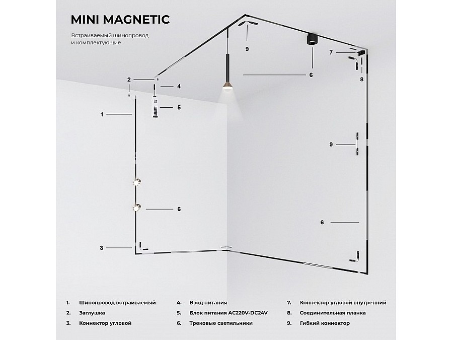 Крепление для трека Elektrostandard Mini Magnetic a065635
