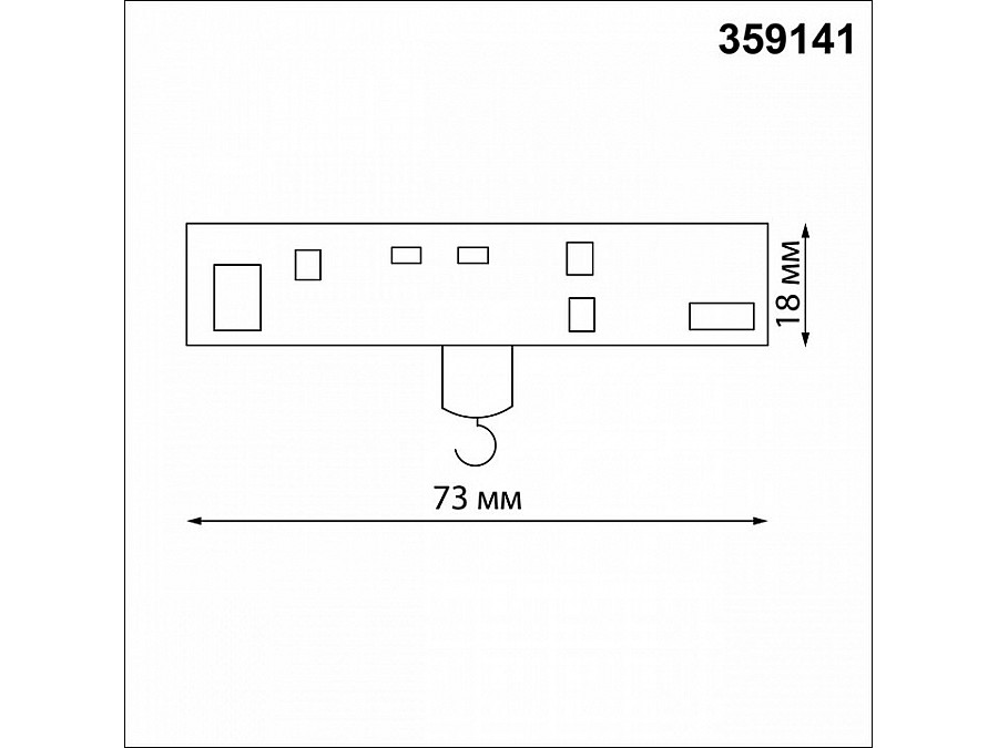 Переходник для трека Novotech Ramo 359141