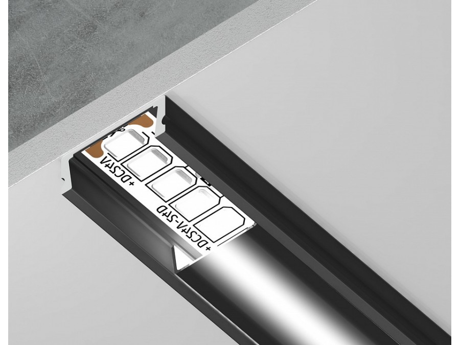 Профиль накладной Ambrella Light GP GP1700BK/BK