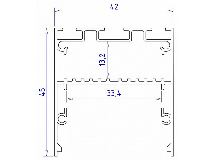 Короб накладной Ambrella Light Profile System GP GP3050BK