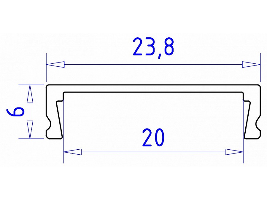 Профиль накладной Ambrella Light GP GP1800WH