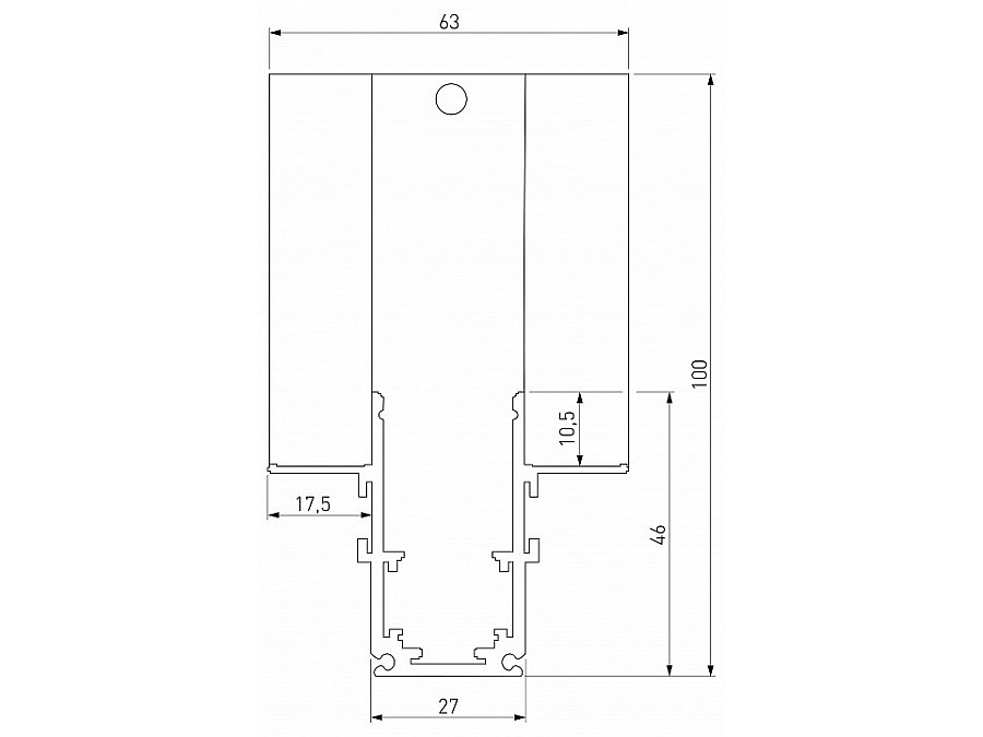 Соединитель угловой внутренний для треков встраиваемых Elektrostandard Slim Magnetic a067506