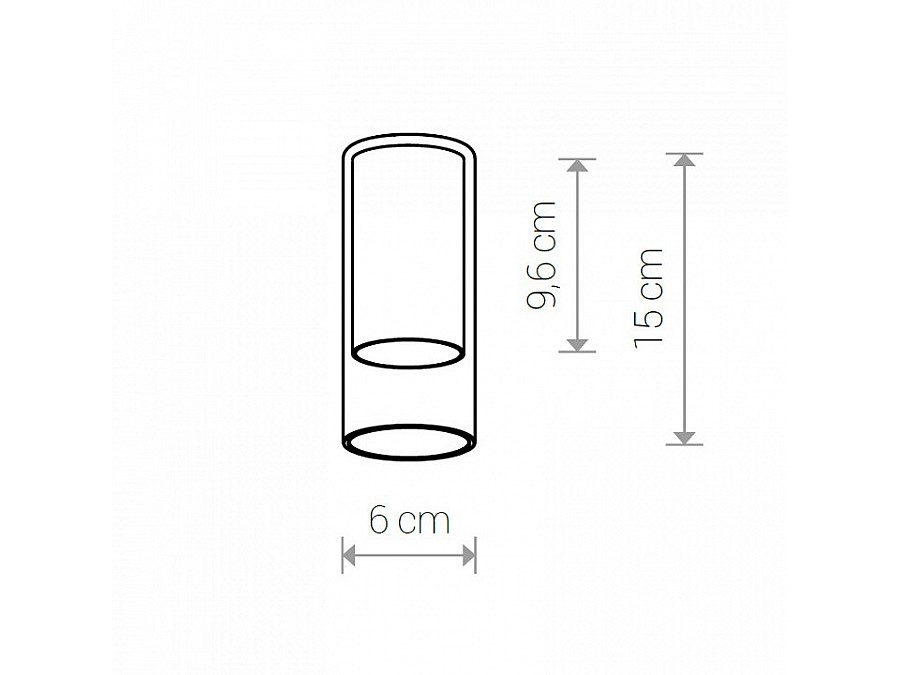 Плафон Nowodvorski Cameleon Cylinder S TR/BL 8544