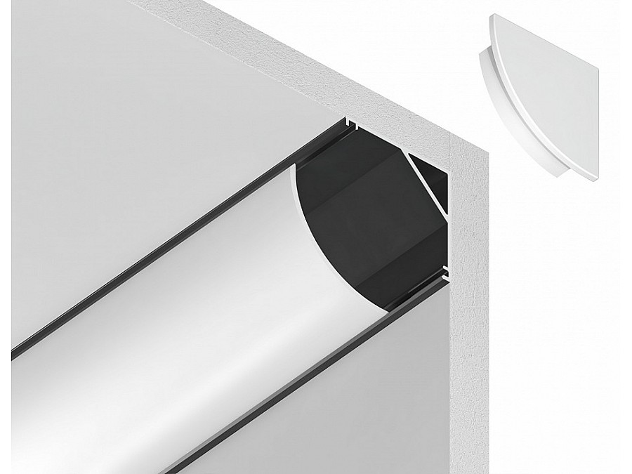 Профиль накладной угловой внутренний Ambrella Light GP GP2100BK