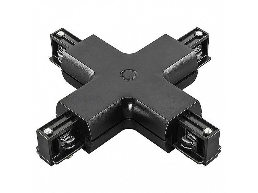 Соединитель с токопроводом X-образный для треков Lightstar Barra 504147