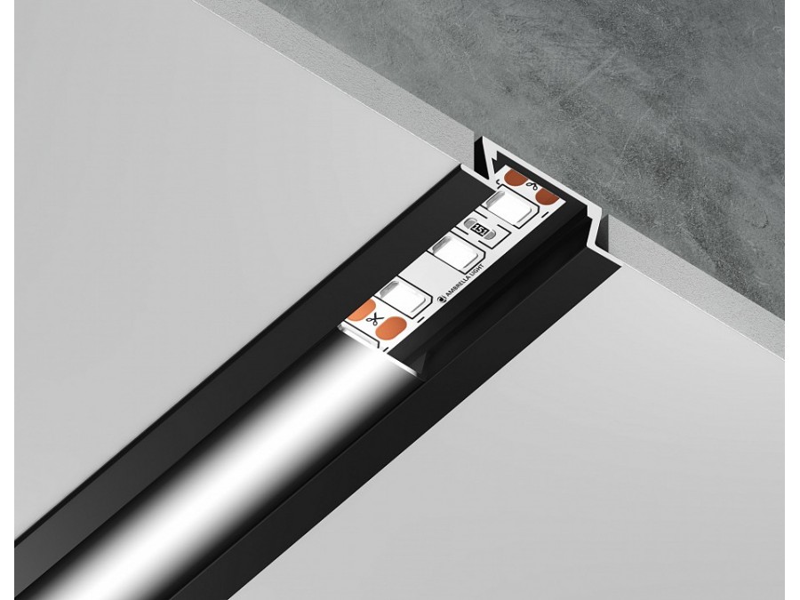 Профиль встраиваемый Ambrella Light GP GP1001BK/BK