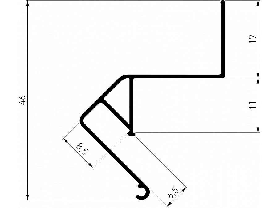 Профиль для контурной подсветки натяжного потолка Elektrostandard LL-2-ALP020 a064132