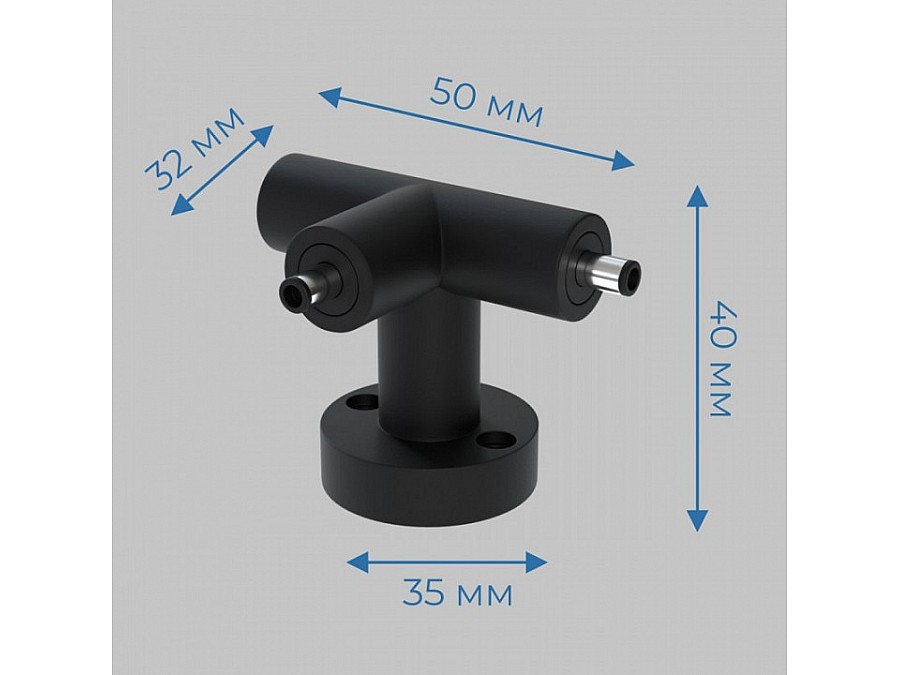 Соединитель T-образный для модульных светильников Imex Thin & Smart IL.0060.4009-BK