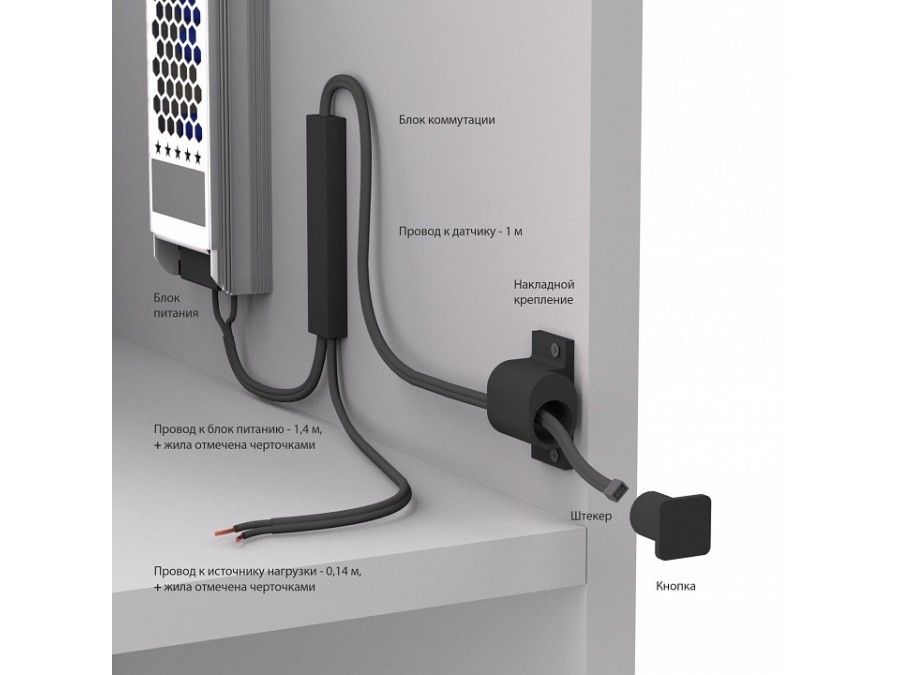 Диммер сенсорный накладной Elektrostandard Аксессуары для светодиодных лент 12/24V 95003/01