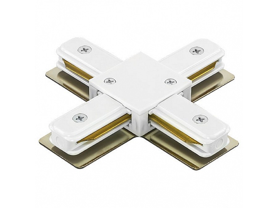 Соединитель с токопроводом X-образный для треков Lightstar Barra 502146