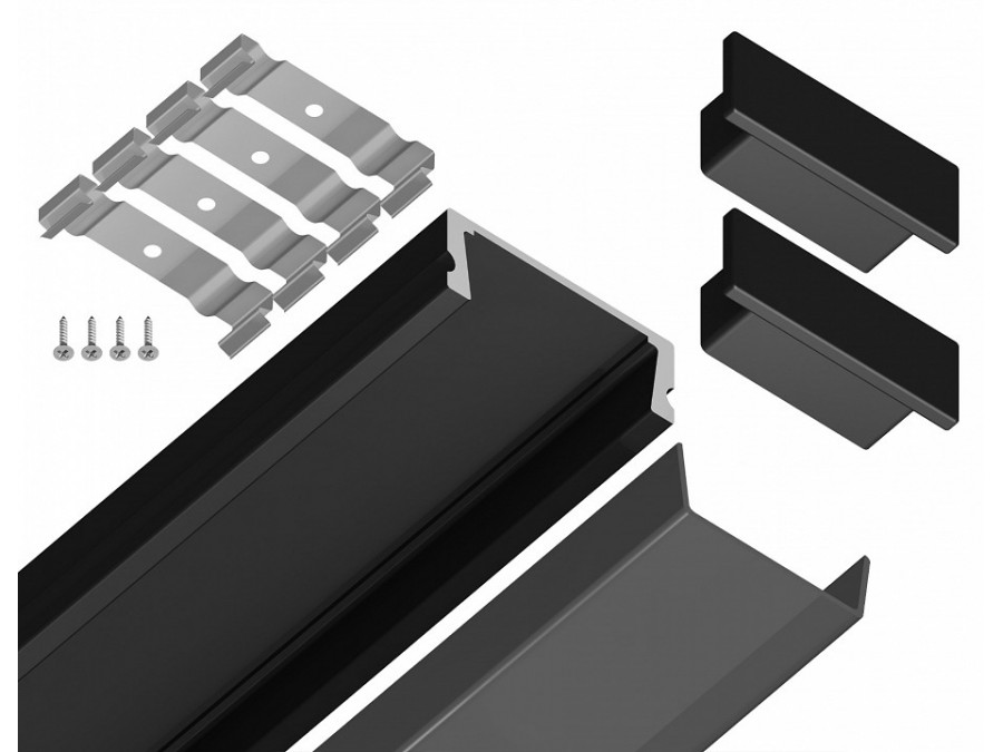 Профиль накладной Ambrella Light GP GP1700BK/BK
