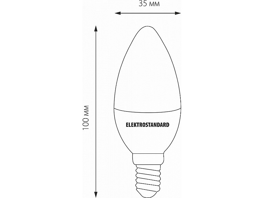 Лампа светодиодная Elektrostandard Свеча F E14 9Вт 4200K BLE1427