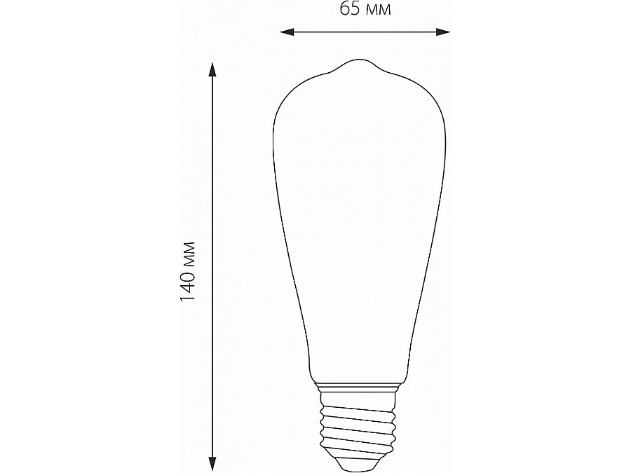 Лампа светодиодная Elektrostandard ST64 F E27 6Вт 3300K BLE2707