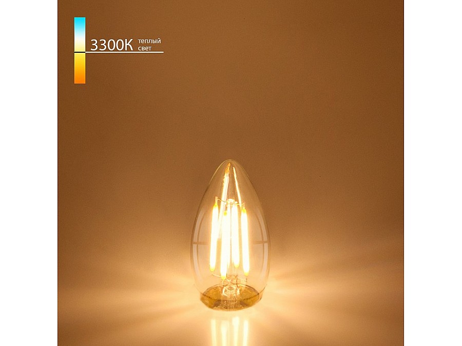 Лампа светодиодная Elektrostandard Свеча F E27 7Вт 3300K BLE2735