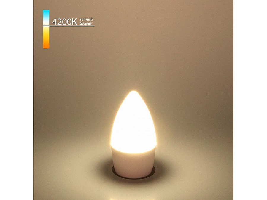 Лампа светодиодная Elektrostandard Свеча E27 6Вт 4200K BLE2737