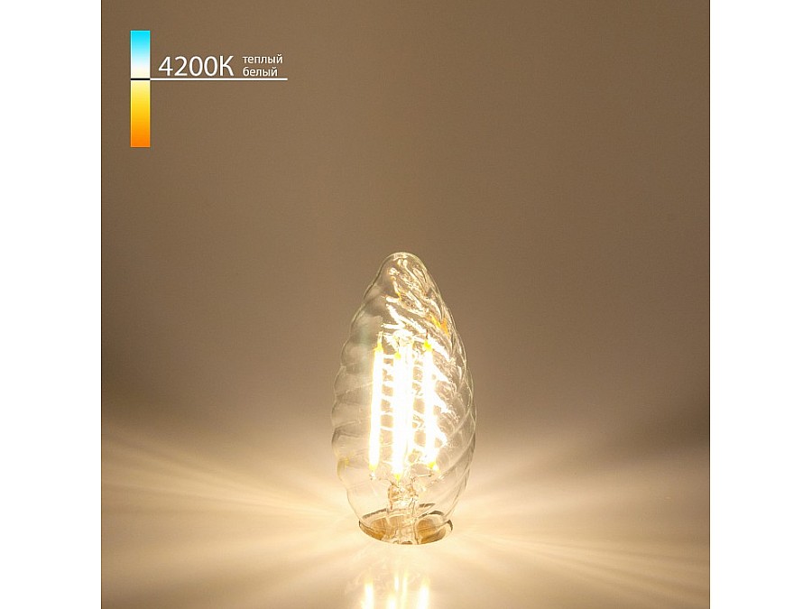 Лампа светодиодная Elektrostandard Свеча витая F E14 7Вт 4200K BLE1414