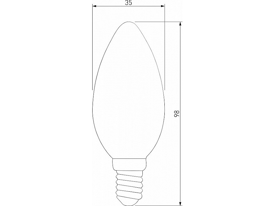 Лампа светодиодная Elektrostandard Свеча F E14 9Вт 3300K BLE1409