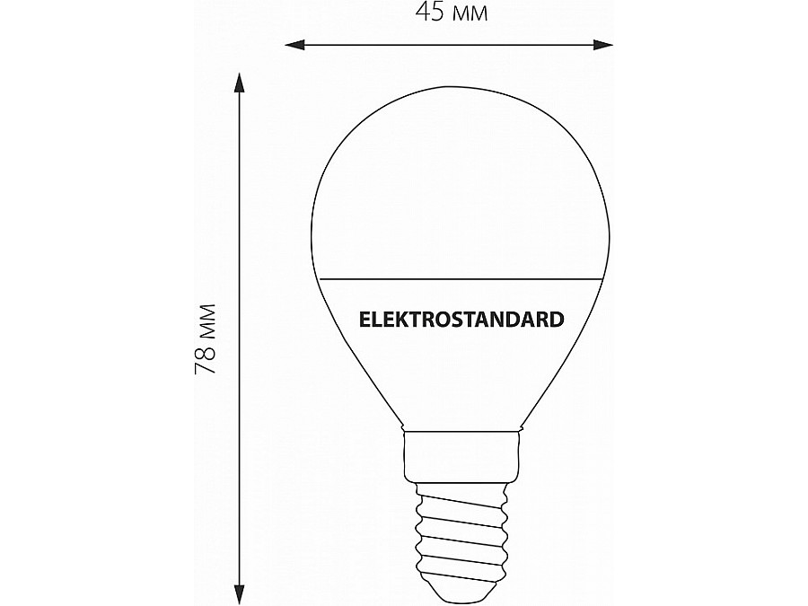 Лампа светодиодная Elektrostandard Mini Classic E14 7Вт 3300K BLE1405
